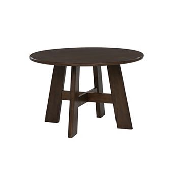 Linon Curran Round Wood Dining Table