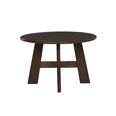 Linon Curran Round Wood Dining Table