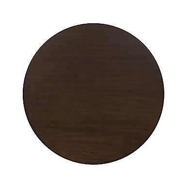 Linon Curran Round Wood Dining Table