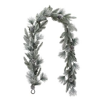 St. Nicholas Square® Artificial Flocked Pine Garland