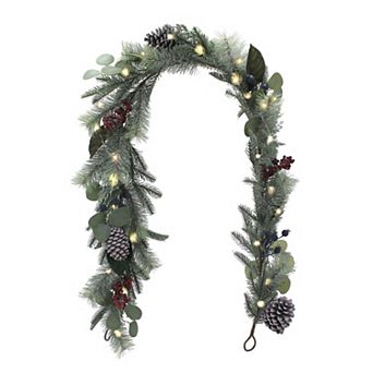 St. Nicholas Square® LED Pinecone & Juniper Berry Garland