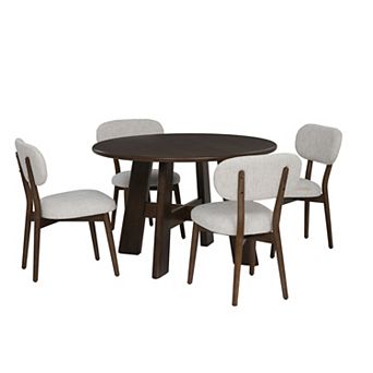 Linon Curran 5 pc Round Dining Set