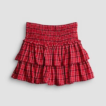 Girls 7-20 SO® Woven Tiered Skort in Regular & Plus Size