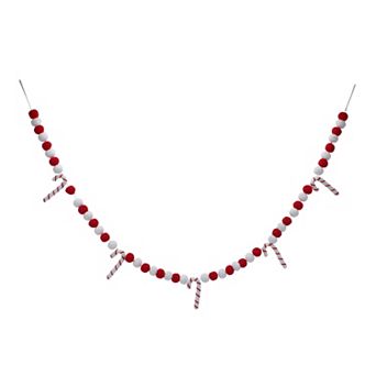 St. Nicholas Square® Candy Canes & Pom Poms Felt Garland