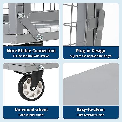 ANIXOL 6 in 1 Folding Platform Truck Cart