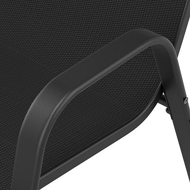 5-Piece Outdoor Patio Dining Set with Umbrella Hole and 4 Ergonomic Folding Chairs