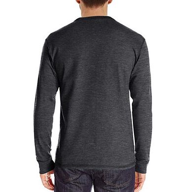 Men’s Long Sleeve Henley Shirt Casual Button Down T-Shirt with Pocket Lightweight Cotton Basic Top