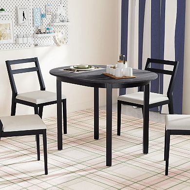 Gymax 43'' Wooden Dining Table w/Rubber Wood Legs for 2-4 People Load 260 LBS