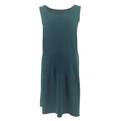 Women's Maternity Solid Color Sleeveless Casual Loose Swing Beach Dress