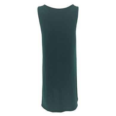 Women's Maternity Solid Color Sleeveless Casual Loose Swing Beach Dress