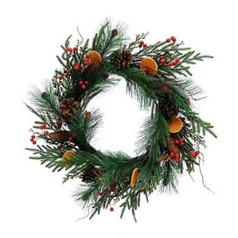 St. Nicholas Square® Berry & Orange Slice Artificial Wreath