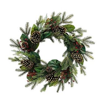 St. Nicholas Square® Berry & Pinecone Artificial Wreath