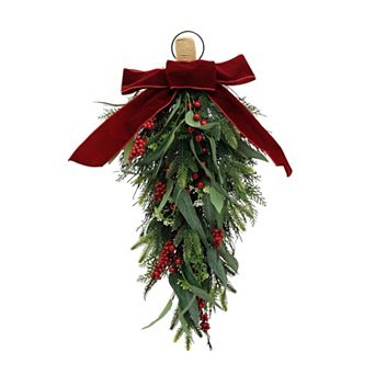 St. Nicholas Square® Artificial Berry & Greenery Tear Drop Decoration