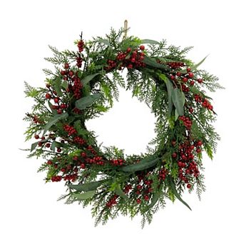 St. Nicholas Square® Artificial Berry & Greenery Wreath