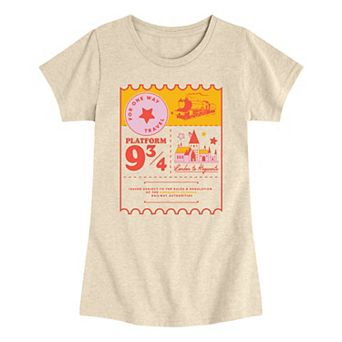 Girls 7-16 Harry Potter Platform 9 3/4 Ticket Graphic Tee
