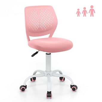 Gymax Kids Desk Chair Ergonomic Swivel Children Mesh Study Height Adjustable