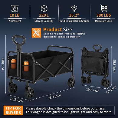 ANIXOL Folding All Terrain Utility Wagon