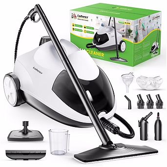 LOHEER 1500W Steam Cleaner for Home & Car 320°F High-Pressure Steam, 2L Tank, 40 Min Runtime