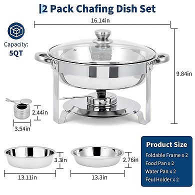 ANIXOL Stainless Steel Chafing Dish