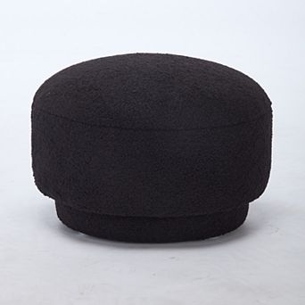 SEYNAR Modern Teddy Upholstered Mushroom Shape Ottoman