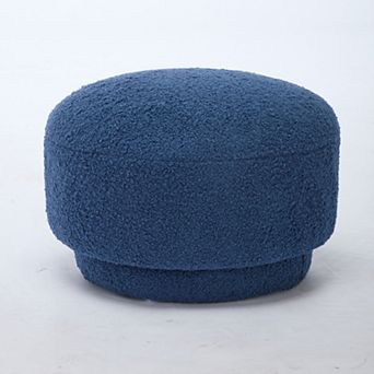 SEYNAR Modern Teddy Upholstered Mushroom Shape Ottoman