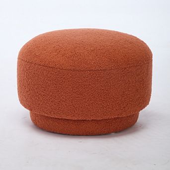 SEYNAR Modern Teddy Upholstered Mushroom Shape Ottoman