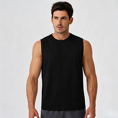 Men’s Sleeveless Workout Tank Top Quick Dry Breathable Muscle Gym Athletic Shirt