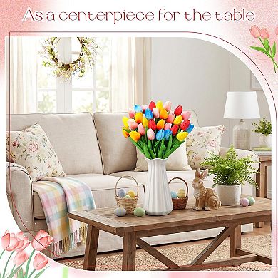 Artificial Tulips Bouquet Home Wedding Decor Gift