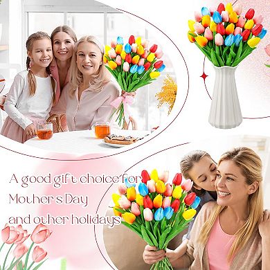 Artificial Tulips Bouquet Home Wedding Decor Gift