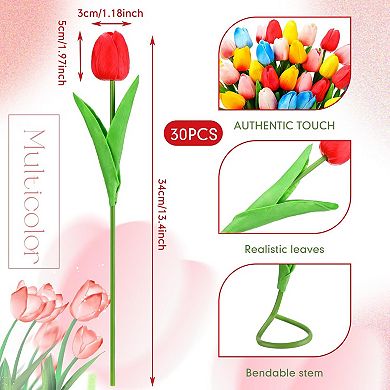 Artificial Tulips Bouquet Home Wedding Decor Gift