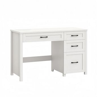 Farmhouse 47" Executive Desk, Computer Desk with File Drawer and Charging Station, Workstation