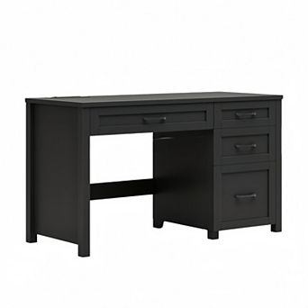 Farmhouse 47" Executive Desk, Computer Desk with File Drawer and Charging Station, Workstation