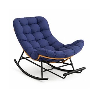 ANIXOL Oversized Papasan Rocking Chair