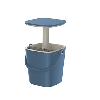 EFU 4 Gallon Portable Ice Cooler Table, 3-in-1 Lift-Top Side Table with Handle for Outdoor
