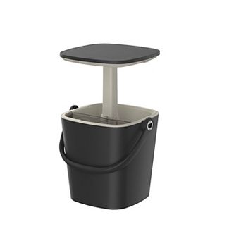 EFU 4 Gallon Portable Ice Cooler Table, 3-in-1 Lift-Top Side Table with Handle for Outdoor