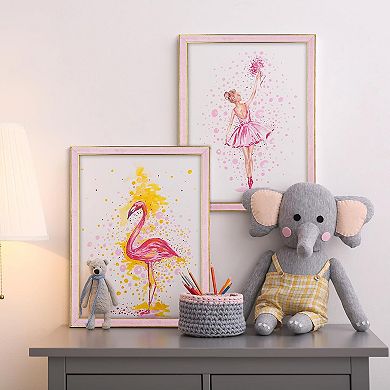 Pink 11x15 Poster Frame with Mat for 8.5x11 Artwork & Photos