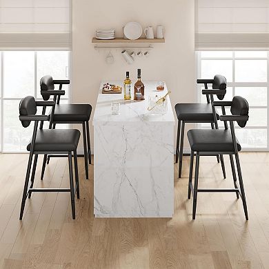 ANIXOL Upholstered Counter Height Bar Stools