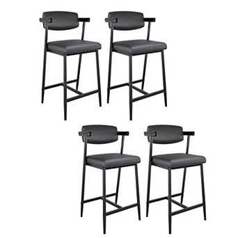 ANIXOL Upholstered Counter Height Bar Stools