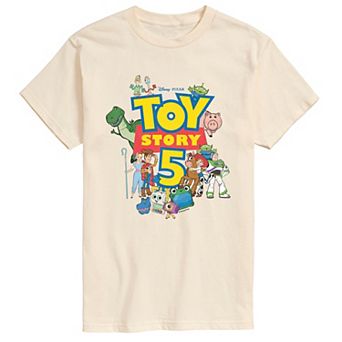 Big & Tall Disney / Pixar's Toy Story 5 Logo & Characters Graphic Tee