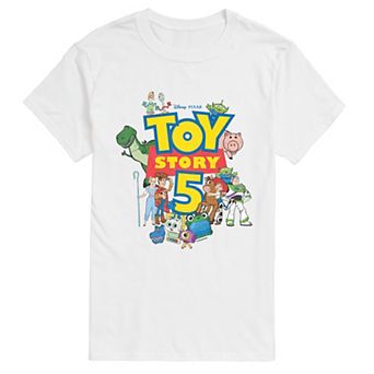 Big & Tall Disney / Pixar's Toy Story 5 Logo & Characters Graphic Tee