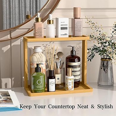 Bathroom Countertop Organizer Shelf for Makeup and Skincare
