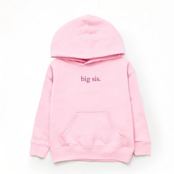Embroidered Big Sis Typewriter - Youth Graphic Hoodie