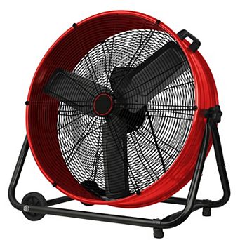 ANIXOL Heavy Duty High Speed 24 Inch Floor Fan with Adjustable Tilt AND Casters