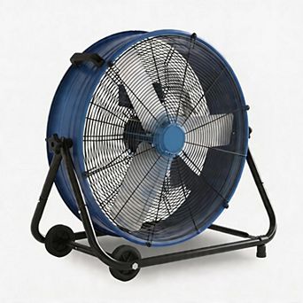 ANIXOL Heavy Duty High Speed 24 Inch Floor Fan with Adjustable Tilt AND Casters