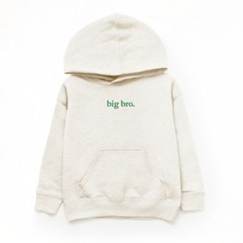 Embroidered Big Bro Typewriter - Youth Graphic Hoodie