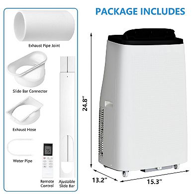 14000 BTU Portable Air Conditioners with Remote Control, 3-in-1 Free Standing Cooling AC Unit