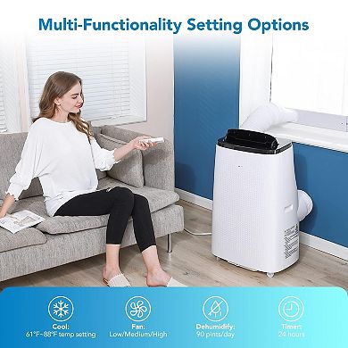 14000 BTU Portable Air Conditioners with Remote Control, 3-in-1 Free Standing Cooling AC Unit