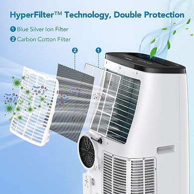 14000 BTU Portable Air Conditioners with Remote Control, 3-in-1 Free Standing Cooling AC Unit