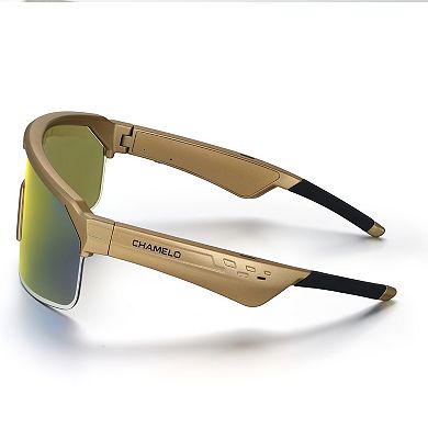 Men's Chamelo Music Shield Slider Sunglasses