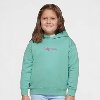 Embroidered Big Sis Typewriter - Toddler Hoodie